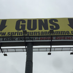 Spring Guns & Ammo billboard graphic printed by MusiGraphics